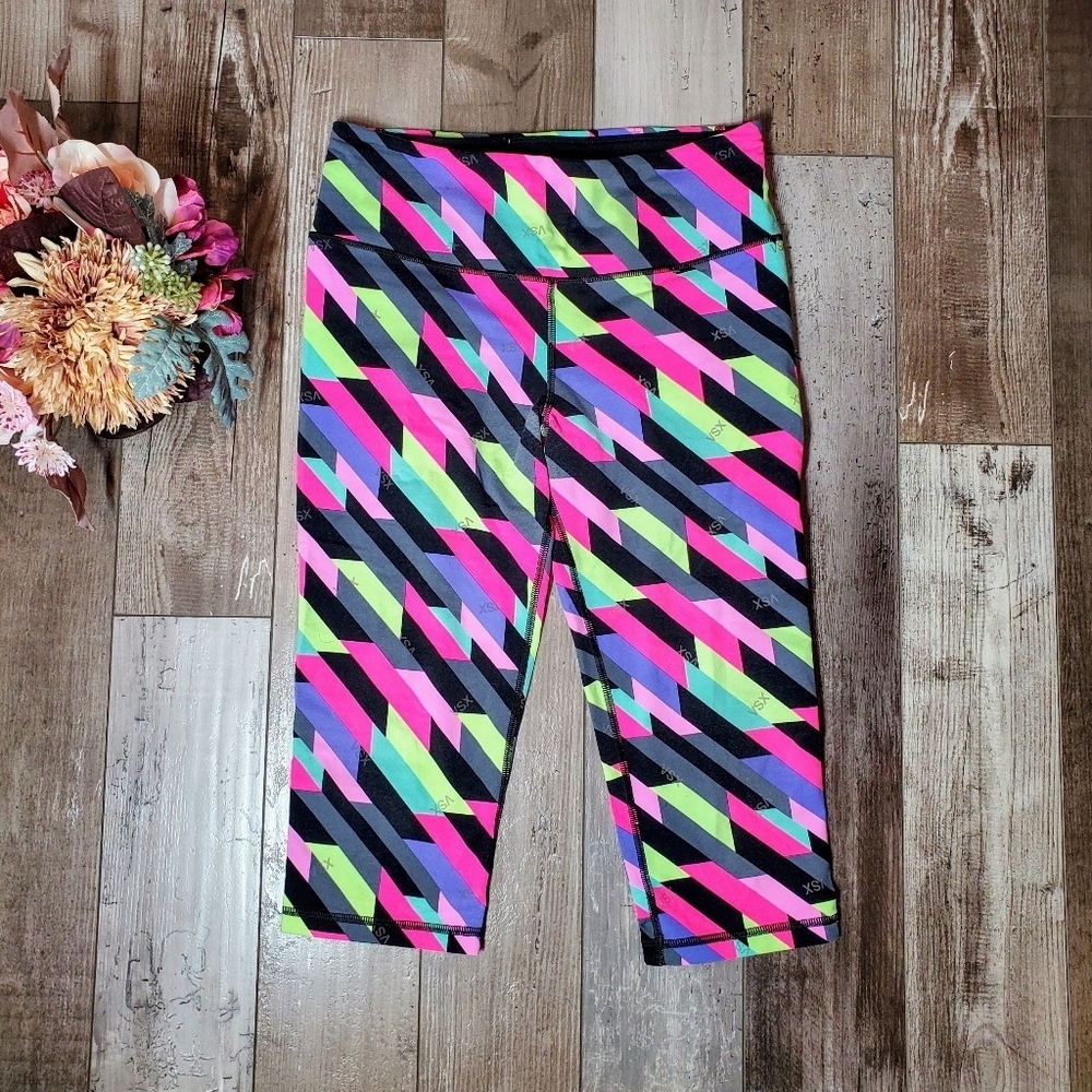 Victoria's Secret Sport VSX Knockout Crop Workout Leggings Women's Medium EUC